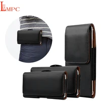 hot waist mounted leather phone pouch for iphone 11pro xs xr max 11 7 8 6 6splus se2020 horizontal vertical belt clip cover bags