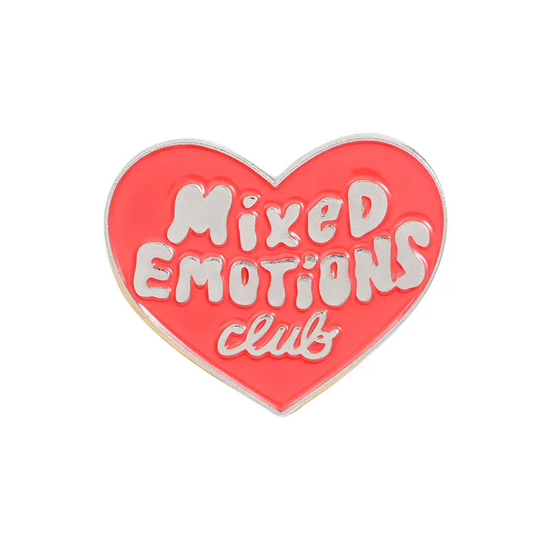 

Mood and personality letters, enamel pins, complex emotions, dIy bags, clothes accessories, brooches, badges
