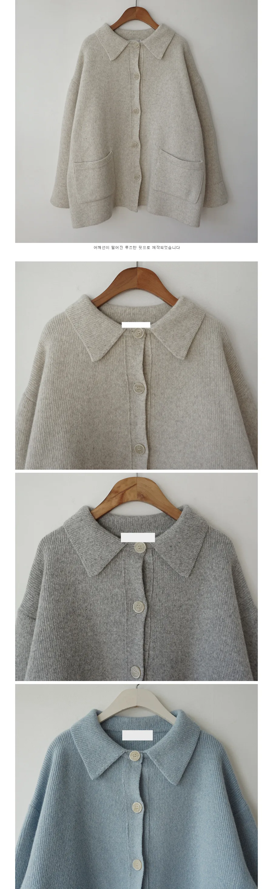 New cardigan women sweater pure color loose minimalist lapel long sleeve for autumn winter 2020 |