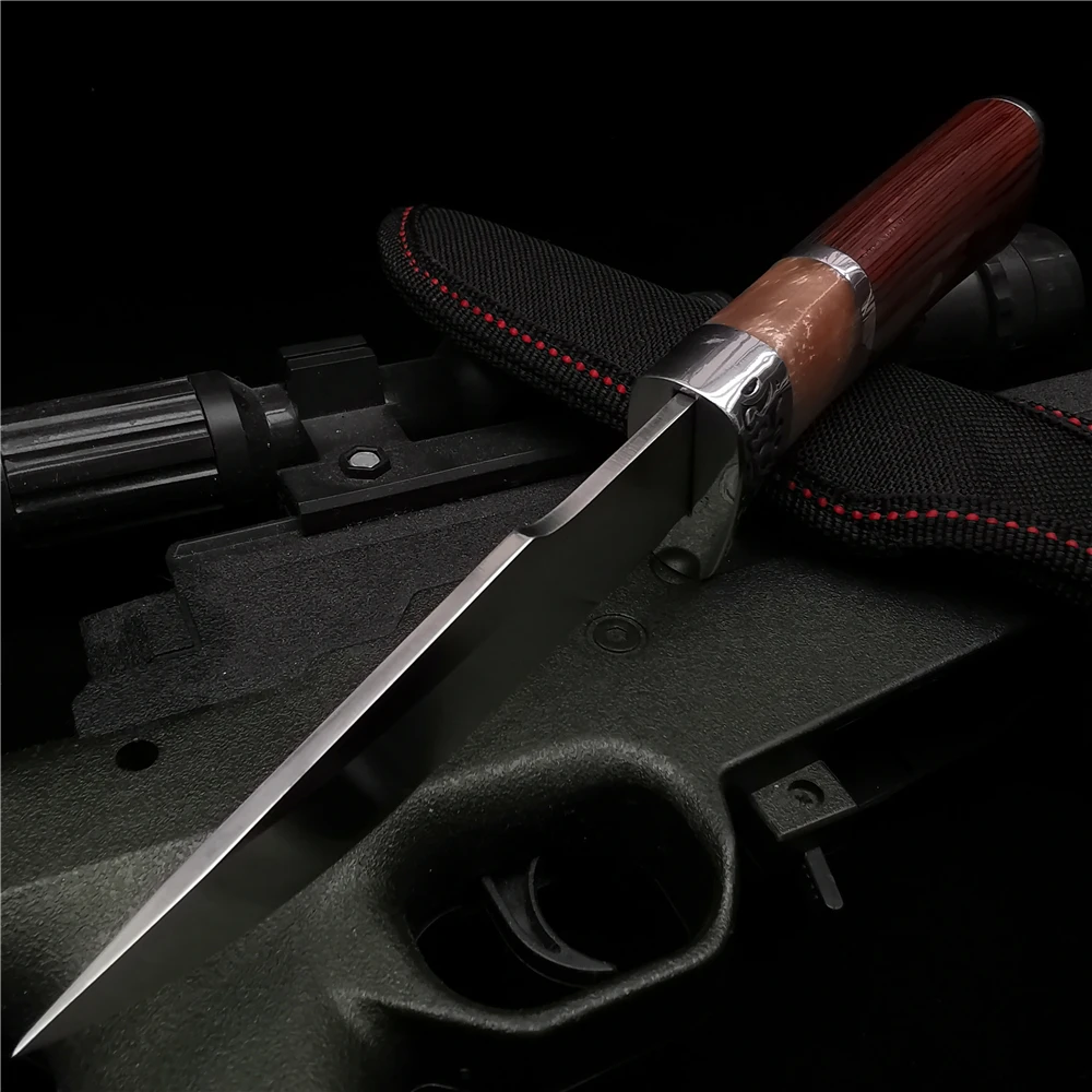 Охотничий нож высокого качества уличный портативный острый прямой из