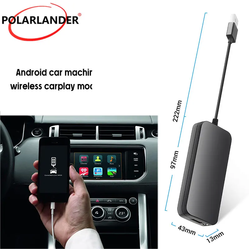 

Carplay Module WiFi 5 Android Car Machine Wireless Bluetooth 5 ABS Black / White 5V ARM USB Support Line Android Auto A2DP AVRCP