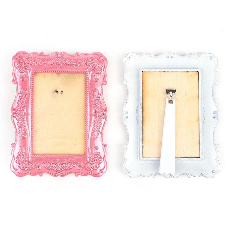 

1PC Dollhouse Miniature Resin Photo Frame Photo Frame Crafts Dollhouse Decoration Accessories