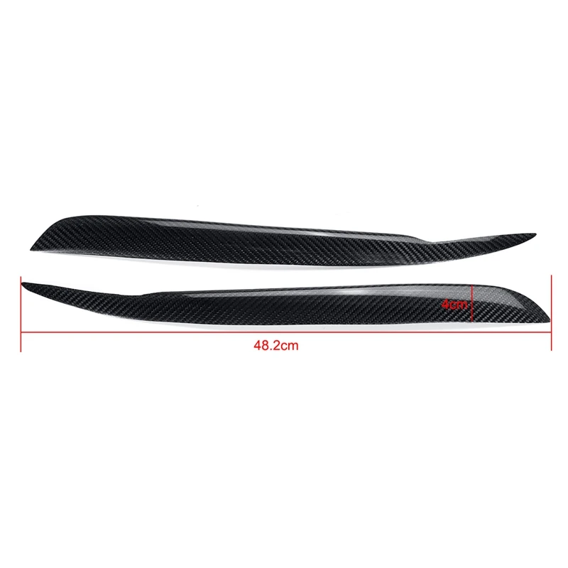 

Carbon Fiber Headlight Eyebrow Cover Head Light Eyelid Sticker head Light Lamp Trim For- A4 B6 2002 2003 2004 2005