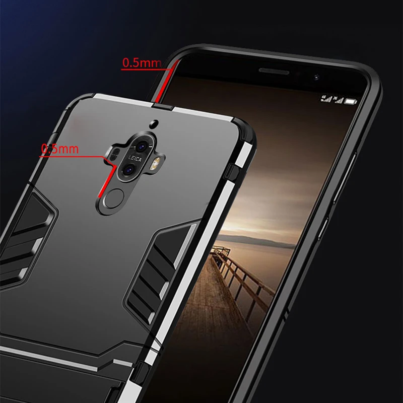 Kickstand Case for Huawei Mate 9 Holder Cases Pro Hard Shockproof Stand Cover Shell 9pro | Мобильные телефоны и