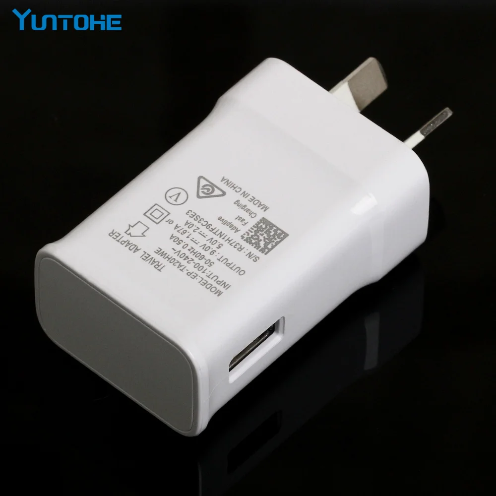 100 шт. Адаптивное быстрое зарядное устройство для Samsung Galaxy Note 2 3 4 5 S8 S7 S6 edge без