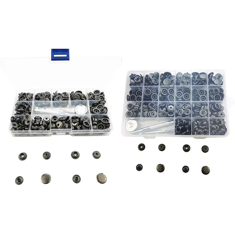 

HOT Metal Press Studs Sewing Button Snap Fasteners Kit Sewing Snap Button Eyelet Craft Clothes Bags Fixing Tools