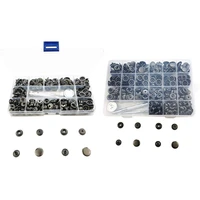 hot metal press studs sewing button snap fasteners kit sewing snap button eyelet craft clothes bags fixing tools