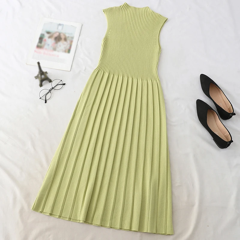 Gagarich повседневное однотонное облегающее женское платье-свитер вязаные