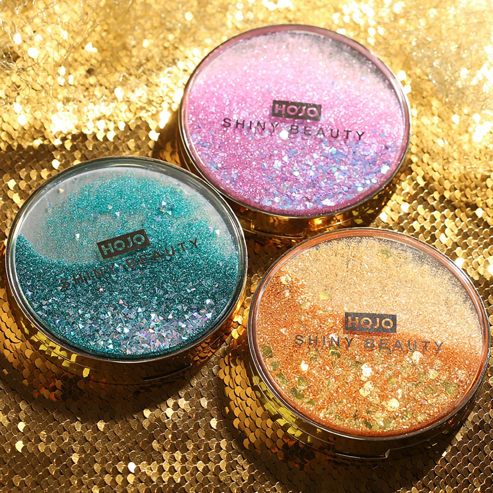 Круглые короткопесочные тени для век HOJO пластина лепесткового типа 11 цветов