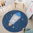 Коврик детский игровой круглый, 120 см, 1 см, плотный, противоскользящий, для ползания