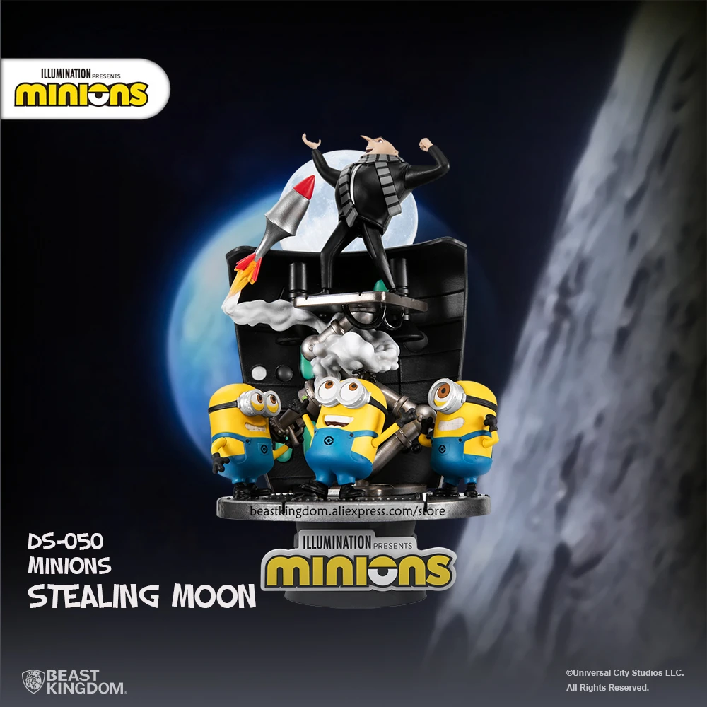 

Beast kingdom NEW Dream Featured Despicable Me Minions Steal the moon Decoration Gift Figure Collection garage kit toy