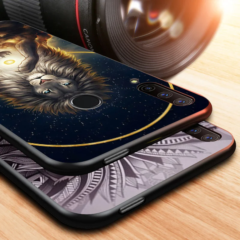

Anti-Fall Soft Black Cover Cool Lions Roar For Huawei Honor 10i 10 8S 8C 8X 8A 8 7S 7A 7C Pro Phone Case