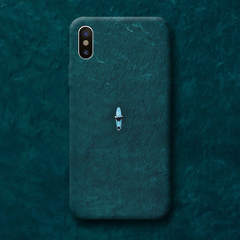 Лодка в море темно-зеленый чехол для телефона Iphone 11 Pro Max Xs XR X мягкий |