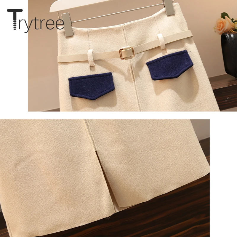 Trytree/осенне-зимний комплект из двух предметов повседневный Свободный Топ с