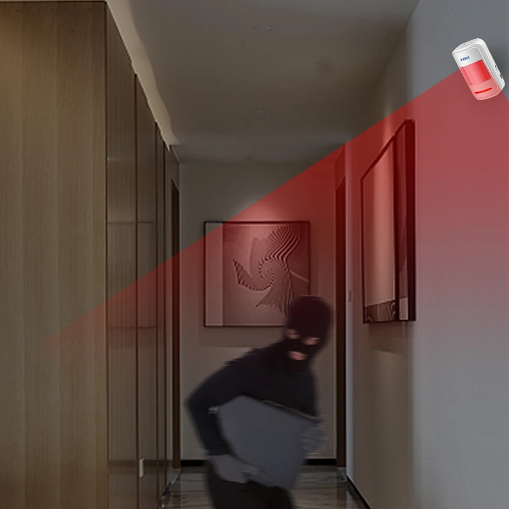 KERUI 3PCS P819 PIR Motion Detector 433mhz Home Security Wireless Burglar Alarm Sensor For G18 W18 W20 K52 System | Безопасность и