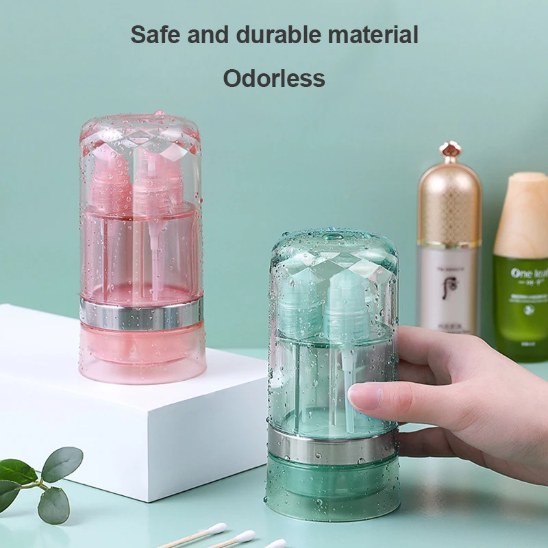 Портативный прозрачный шесть в одном косметический крем и набор для розлива