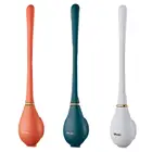 Силиконовая щетка для унитаза, настенный автоматический инструмент для чистки, щетка с зазором для унитаза, подвесная Гибкая щетка с щетиной, аксессуары для ванной комнаты