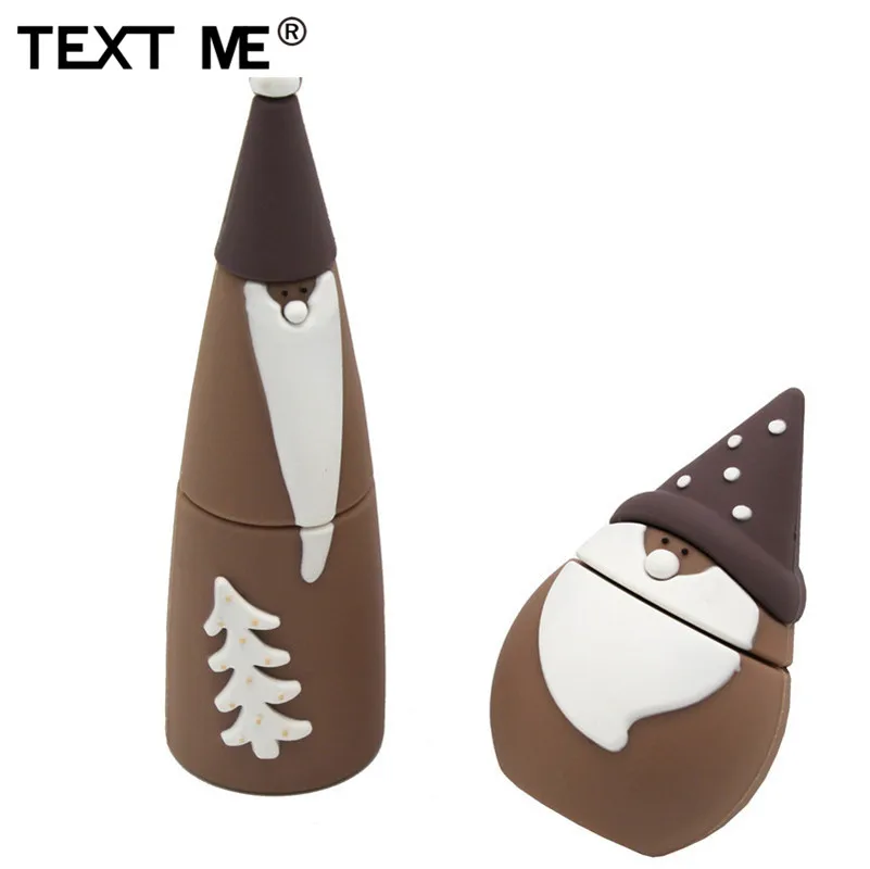TEXT ME креативная Рождественская елка usb флеш-накопитель usb 2,0 4 ГБ 8 ГБ 16 ГБ 32 ГБ 64 ГБ флешка, подарок