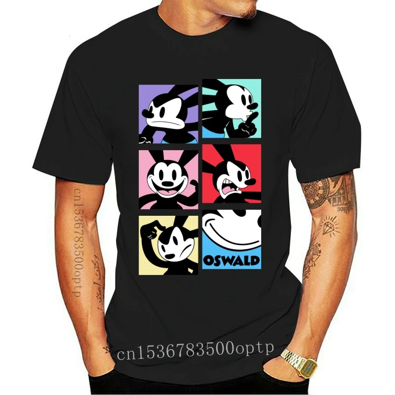 

Мужская футболка Oswald, футболка с изображением счастливого кролика, женские и мужские футболки