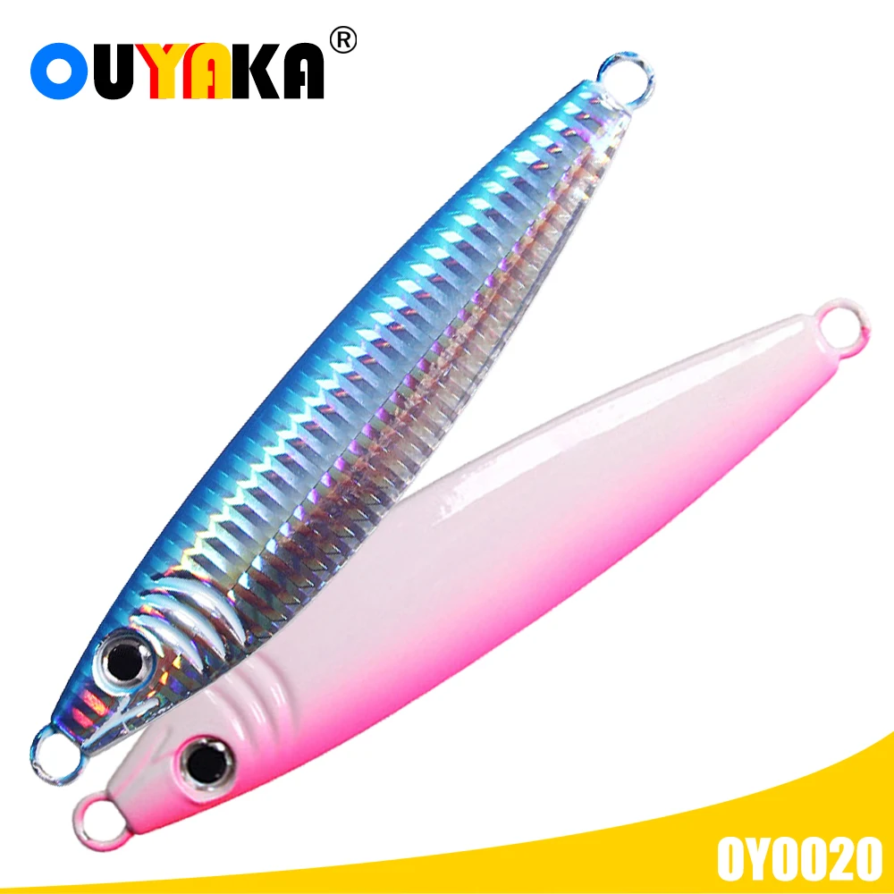 

Sinking Jig Fishing Equipment Lure Isca Artificial Weights 14-40g Metal Bait Bass Kit Pesca Trolling For Carp Fish Tackle Leurre