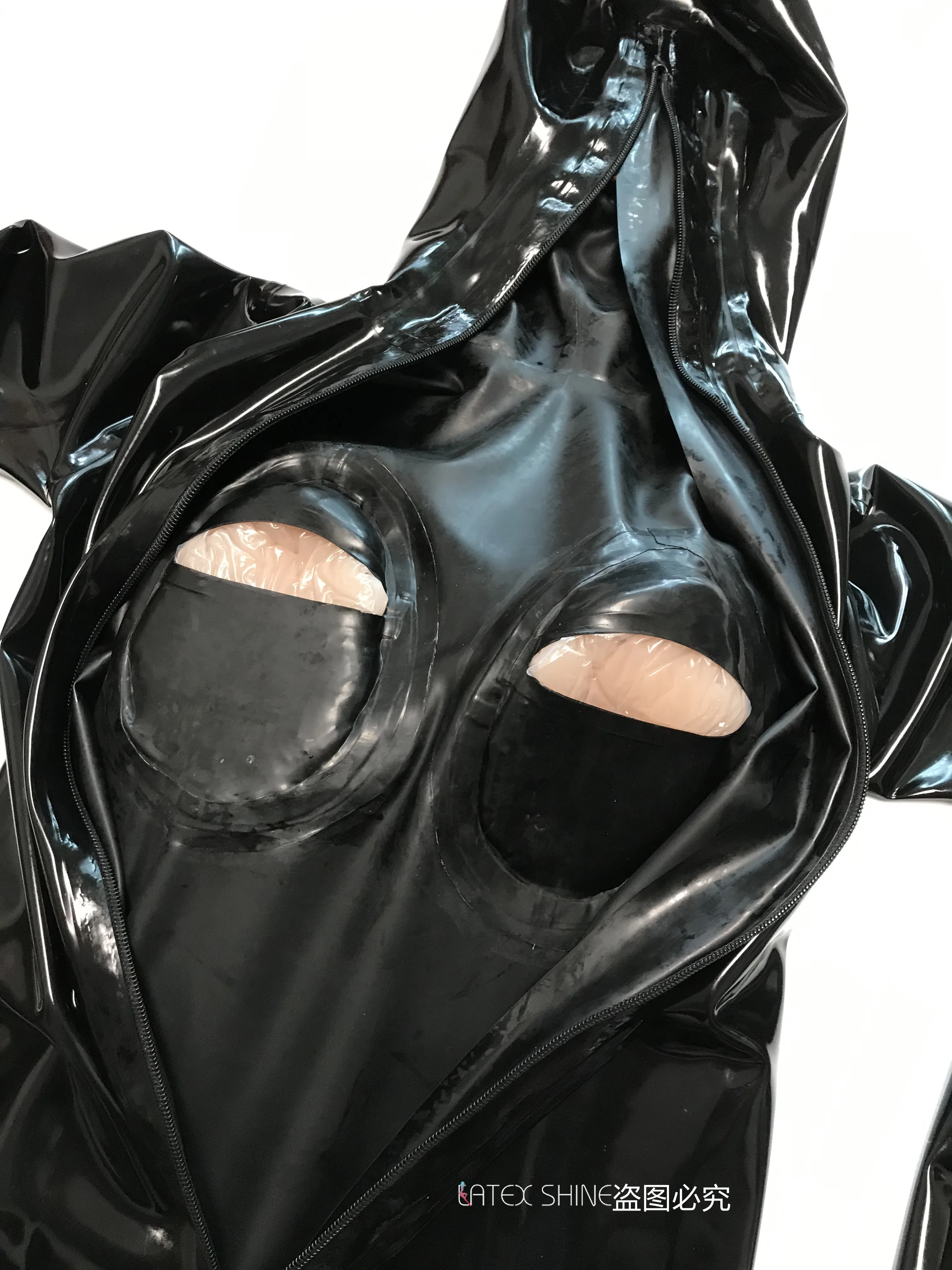 Сексуальные черные латексные полноразмерные перчатки носки силиконовые