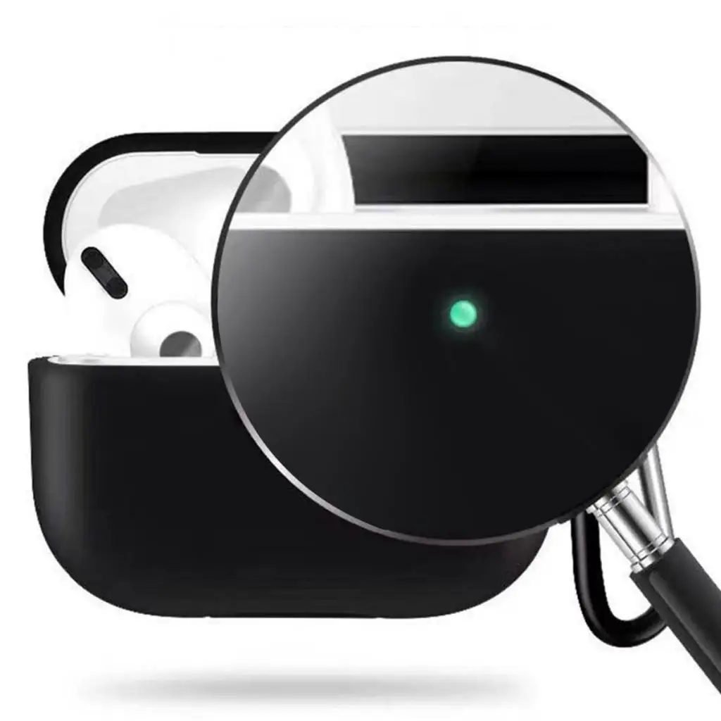 Мягкий силиконовый чехол для Apple Airpods Air Pod Pro противоударный ультра тонкий