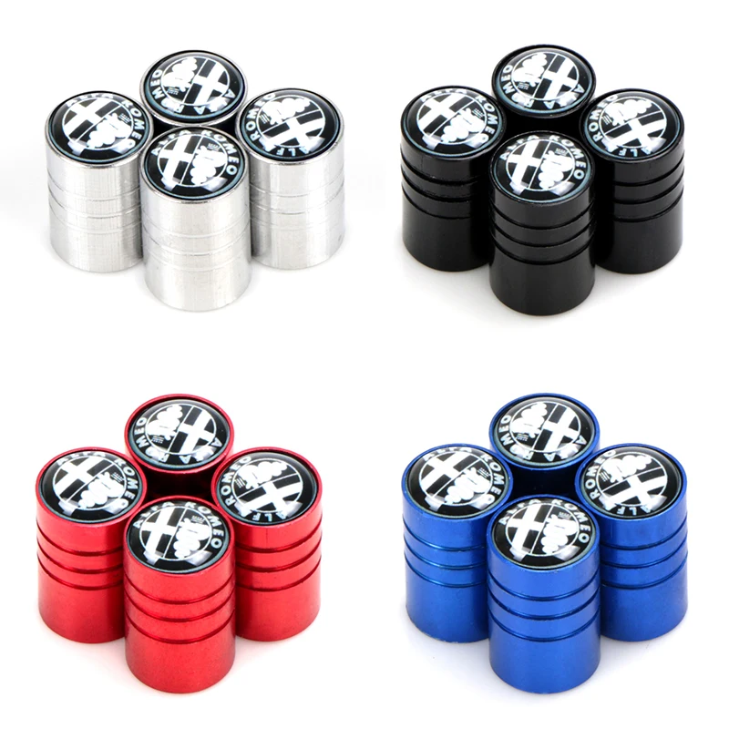 Колпачки клапанов шин из алюминиевого сплава для ALFA ROMEO 147 159 156 Mito Giulietta 4