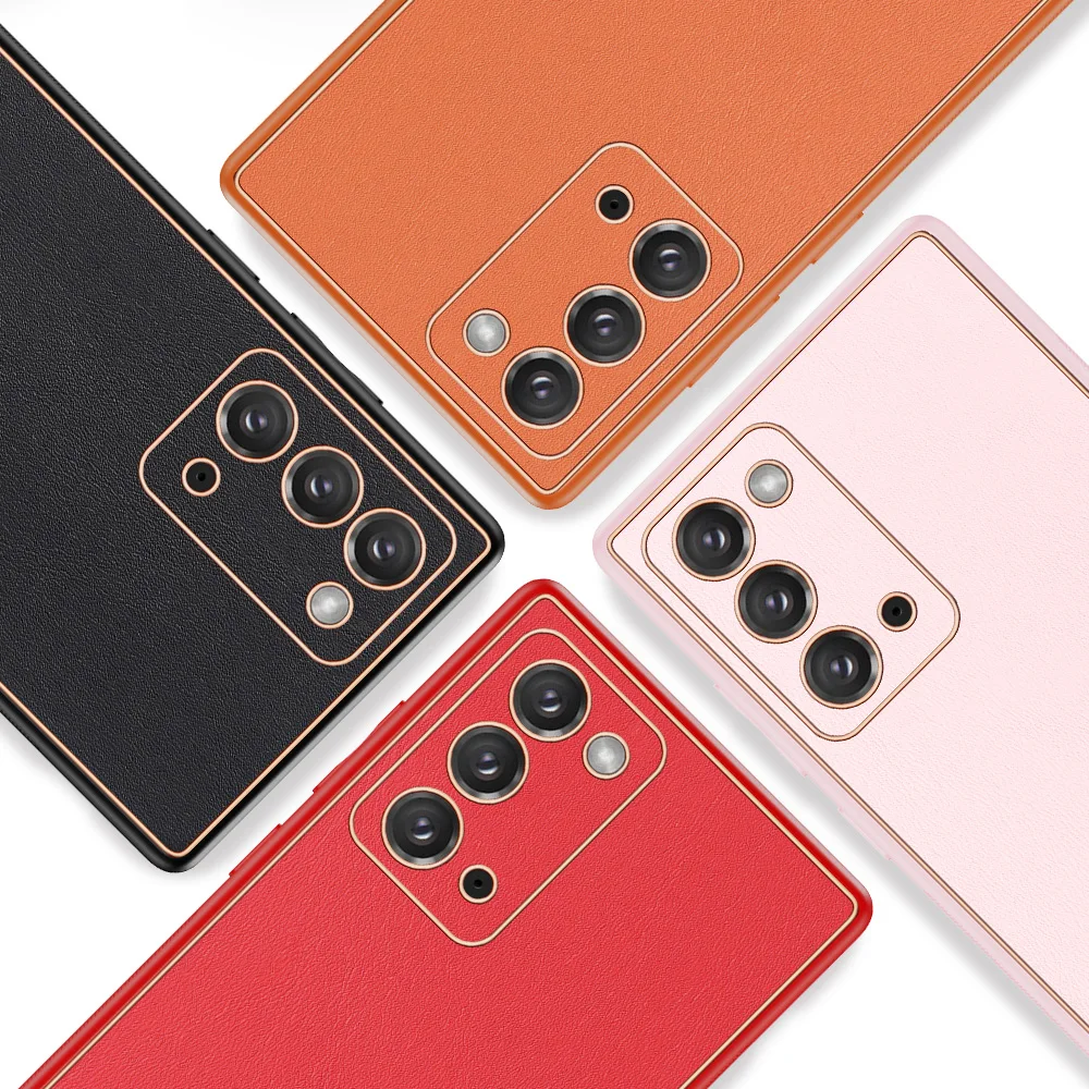 

For Samsung Galaxy Note 20 Ultra note20 Phone Case Ultra Light Fashion Leather Back Cover TPU+PC Full package Electroplate
