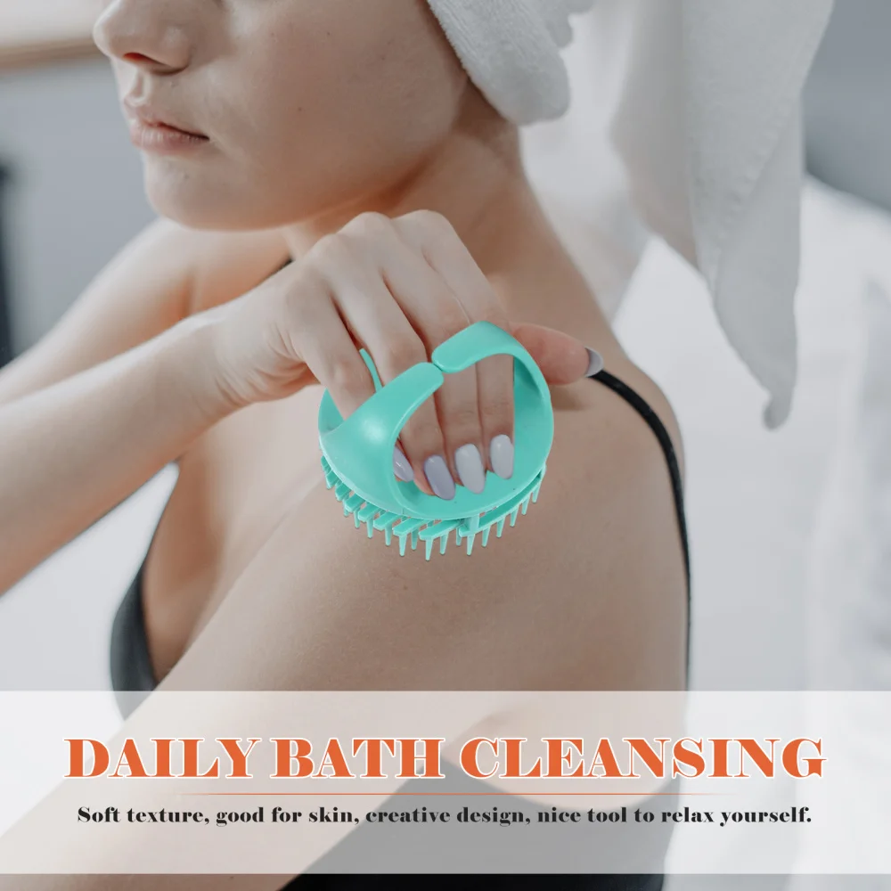 

4pcs Hair Brushes Practical Hair Shampoo Brushes Head Scrubbers