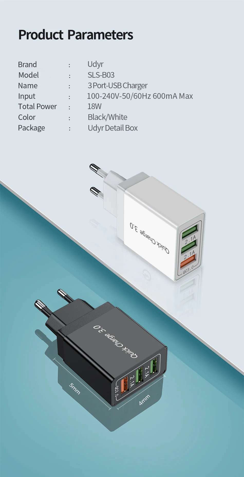 Udyr Quick Charge 4,0 3,0 USB зарядное устройство для iPhone 11 samsung S10 A50 huawei P30 Pro EU US 4 порта быстрое настенное зарядное устройство для мобильного телефона