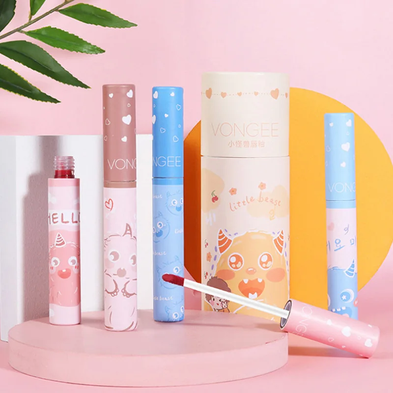 Стойкая матовая Корейская губная помада увлажняющая Косметика для макияжа губ