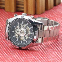 hot sales%ef%bc%81%ef%bc%81%ef%bc%81mens hollow skeleton dial automatic mechanical stainless steel band wrist watch