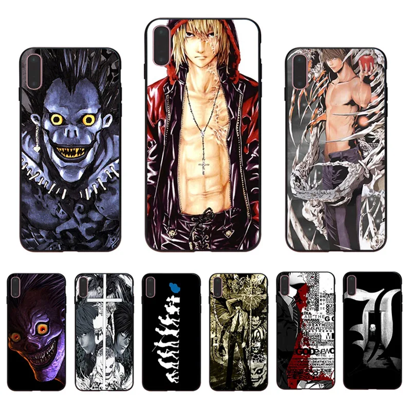 

Black TPU Soft Phone Case Cover Anime Manga Death Note For iPhone 11 pro XS MAX 8 7 6 6S Plus X 5S XR SE 2020 Back Fundas Shells