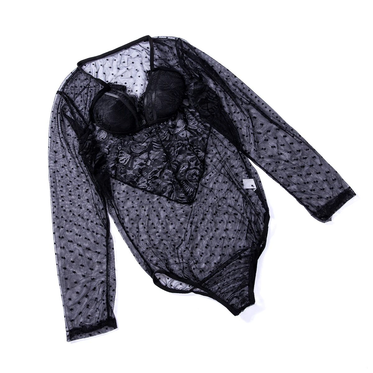 Боди женское эластичное с глубоким вырезом V-образным экзотические одежды Teddies |