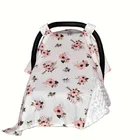 Чехол-одеяло для детского автокресла, Модный мягкий чехол с бантом для новорожденных девочек, навес для автомобильного сиденья, чехол для ухода, многофункциональный чехол-одеяло