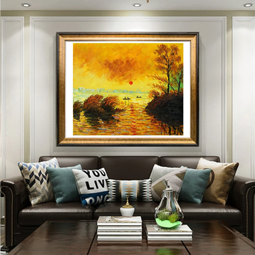 Картина маслом для взрослых детей подарок монет в искусстве домашний Гостиная