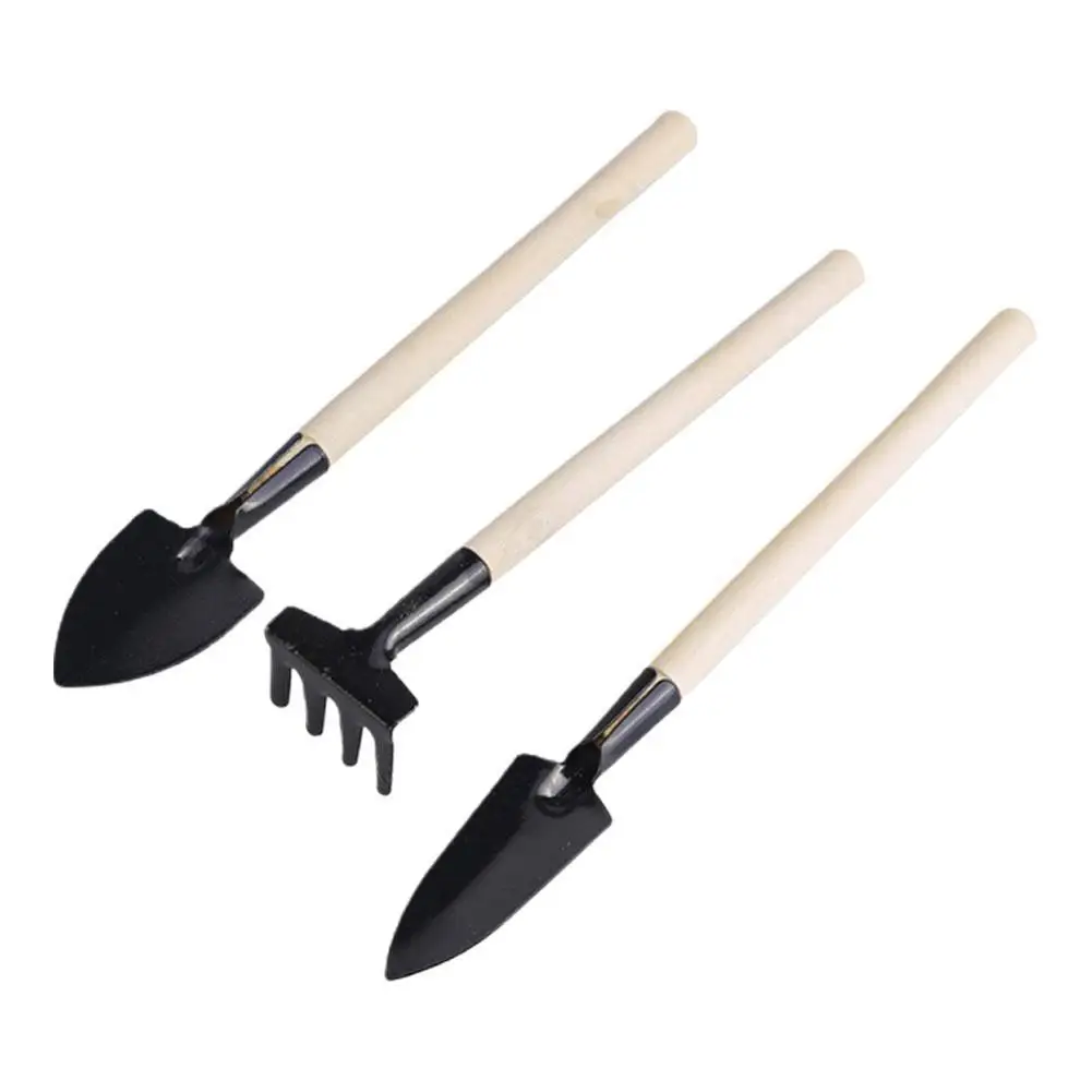 

3Pcs/Set Potted Planting Tool Shovel Spade Rake Home Excavation Balcony Gardening Tools Gardening Mini Tool Set Set M2S3