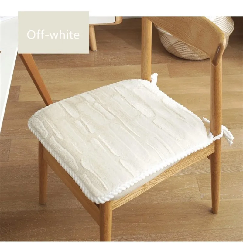

45x45cm solid color plush cushion dining garden home kitchen office chair cushion cushion