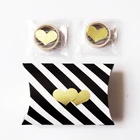 120 шт.лот милые Золотые сердца ручной работы клейкие крафт-наклейки для выпечки подарочные этикетки наклейки забавный подарок сделай сам