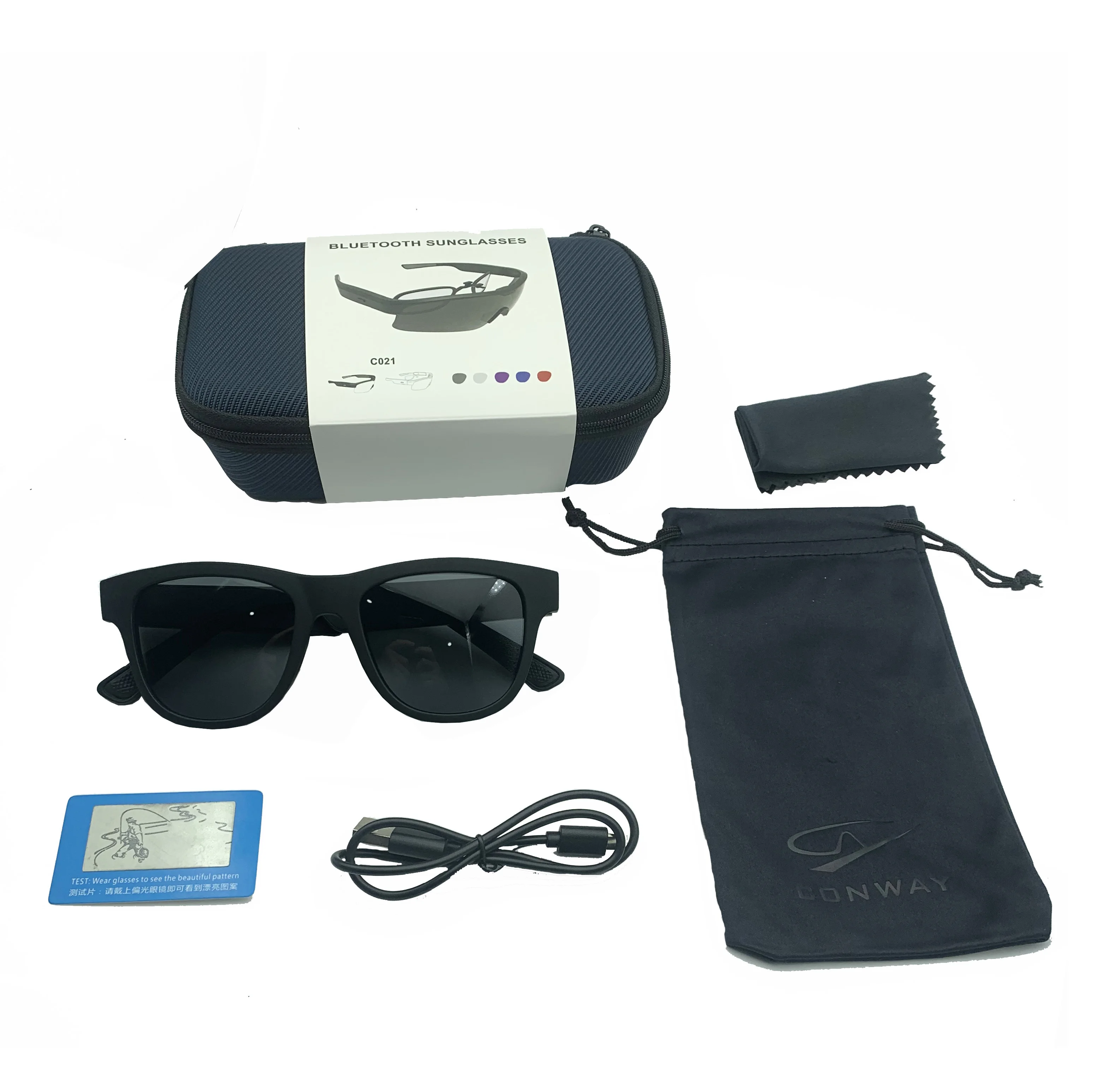 

CONWAY Day and night drivers driving without headsets voice navigation control long standby external Bluetooth glasses