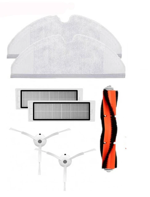 

New Main Brush Hepa Filter Side Brush Mop Cloths Brush Cover kit for Xiaomi Mi Robot Vacuum Cleaner 2 Roborock S50 S51 parts