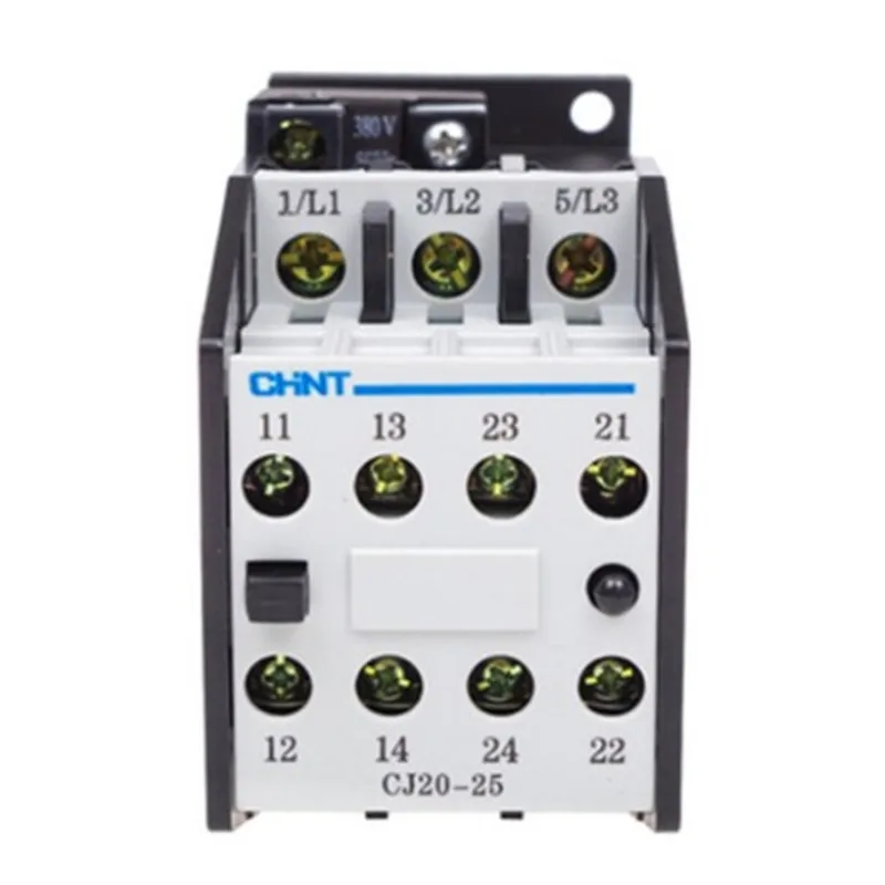 

Универсальный контактор переменного тока Cj20-25 220 В 380 в 110 В, серебристый промышленный однофазный трехфазный