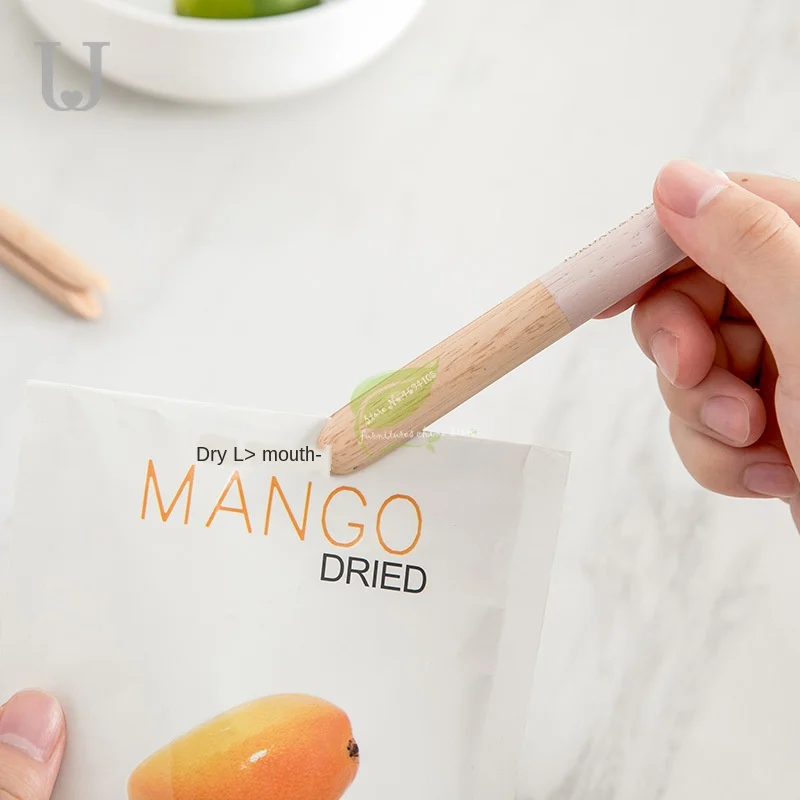 Умный домашний мешок для еды homeSmart зажим резиновый деревянный сохранения влаги