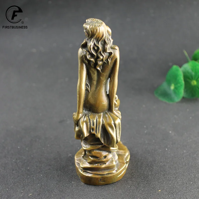 Красивые восточные женские фигурки книжная полка латунная статуя украшение