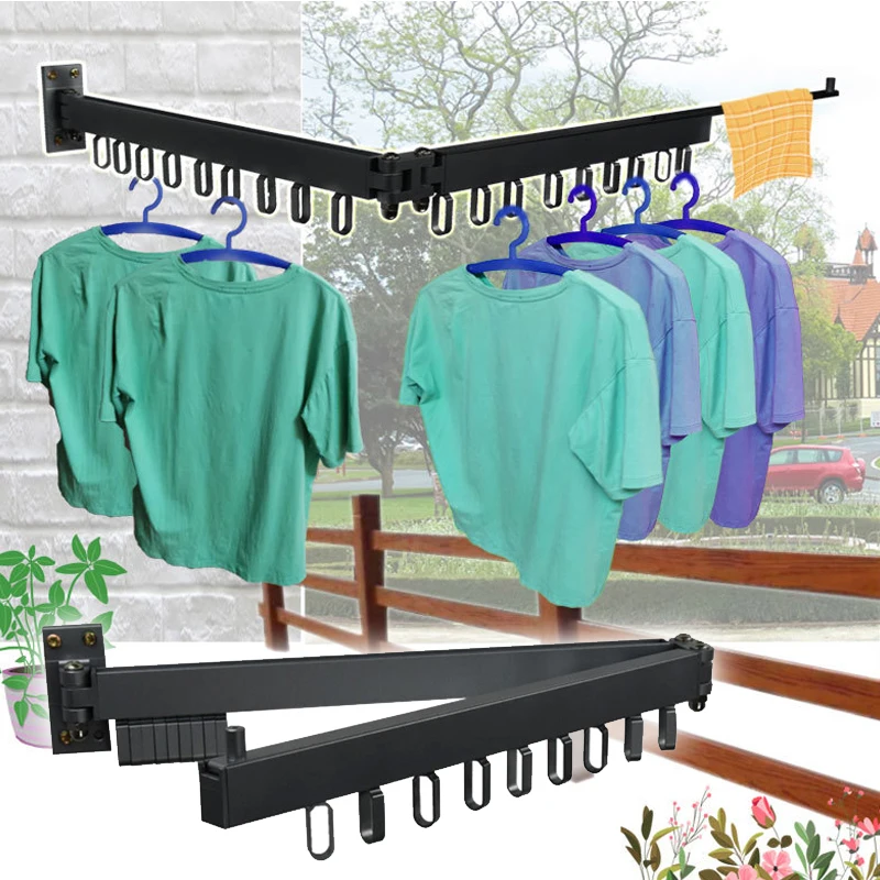 

New Multi-Function Expandable Drying Rack Hanger 360 Degree Rotating for Bathroom Balcony NE