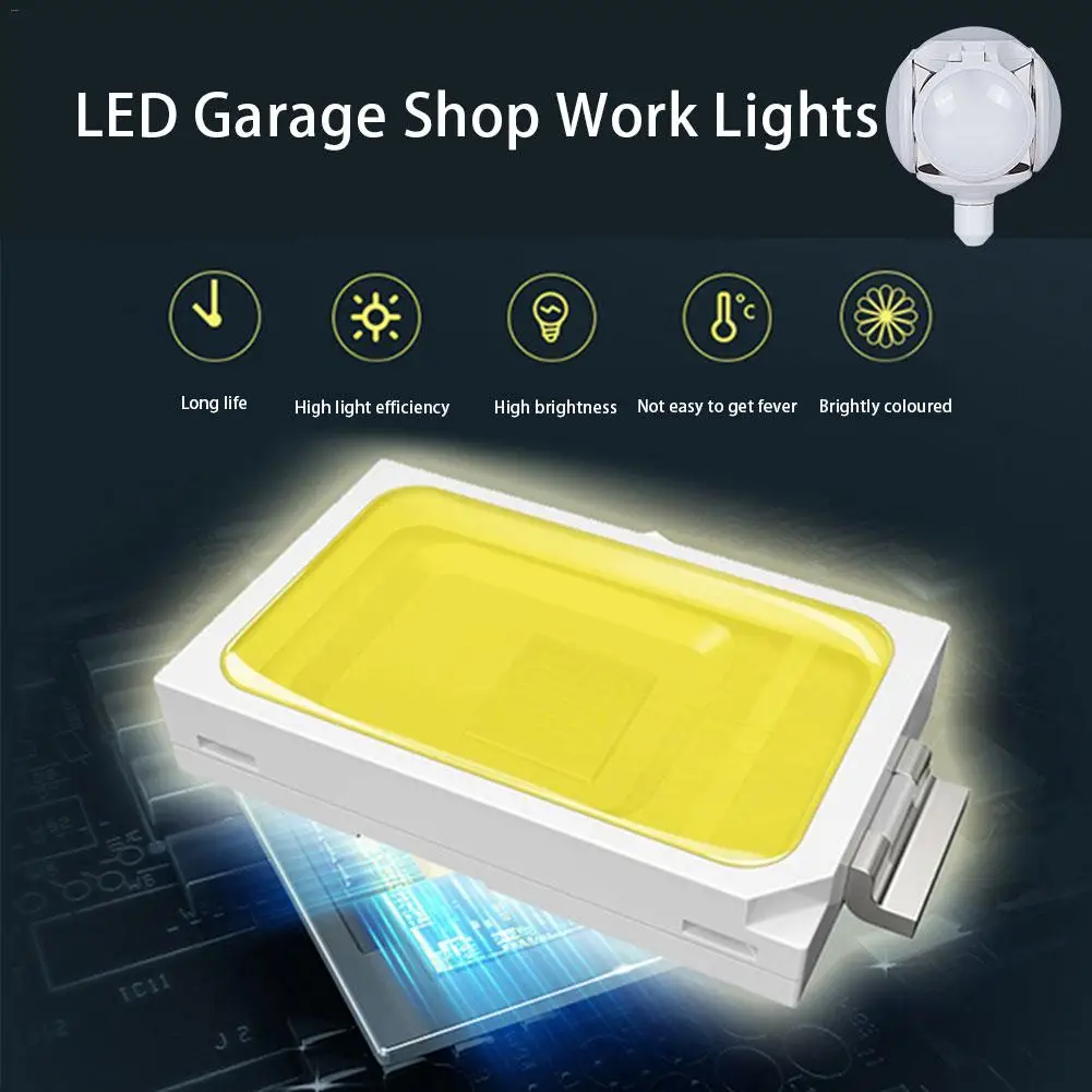 Лампа светодиодная Складная для гаража 40 Вт|Светодиодные лампы и трубки| |