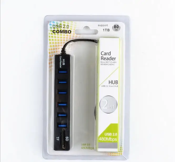 Концентратор COMBO 8-портовый сплиттер Удлинительный USB комбинации 3/6 порт 2 0 HUB
