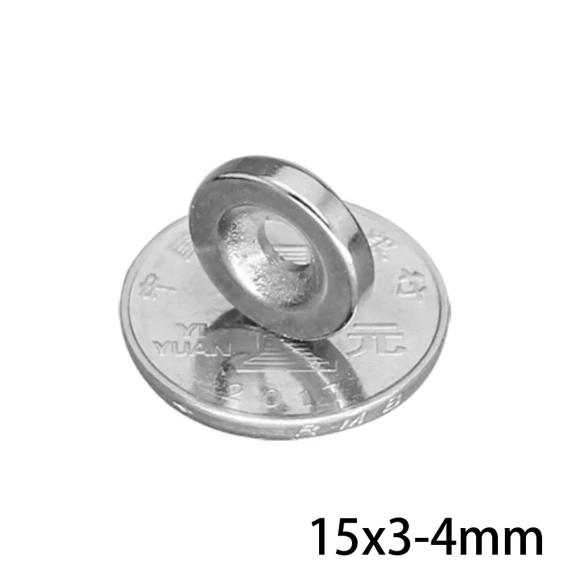 5 ~ 100 шт 15X3-4 мм Диаметр магнита 15X3 отверстие 4 маленькие круглые потайные магниты