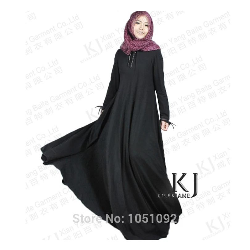 Мусульманский хиджаб платье jilbabs и abayas хлопок вязать арабский костюм