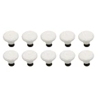 10 шт., антикварные керамические ручки с винтом